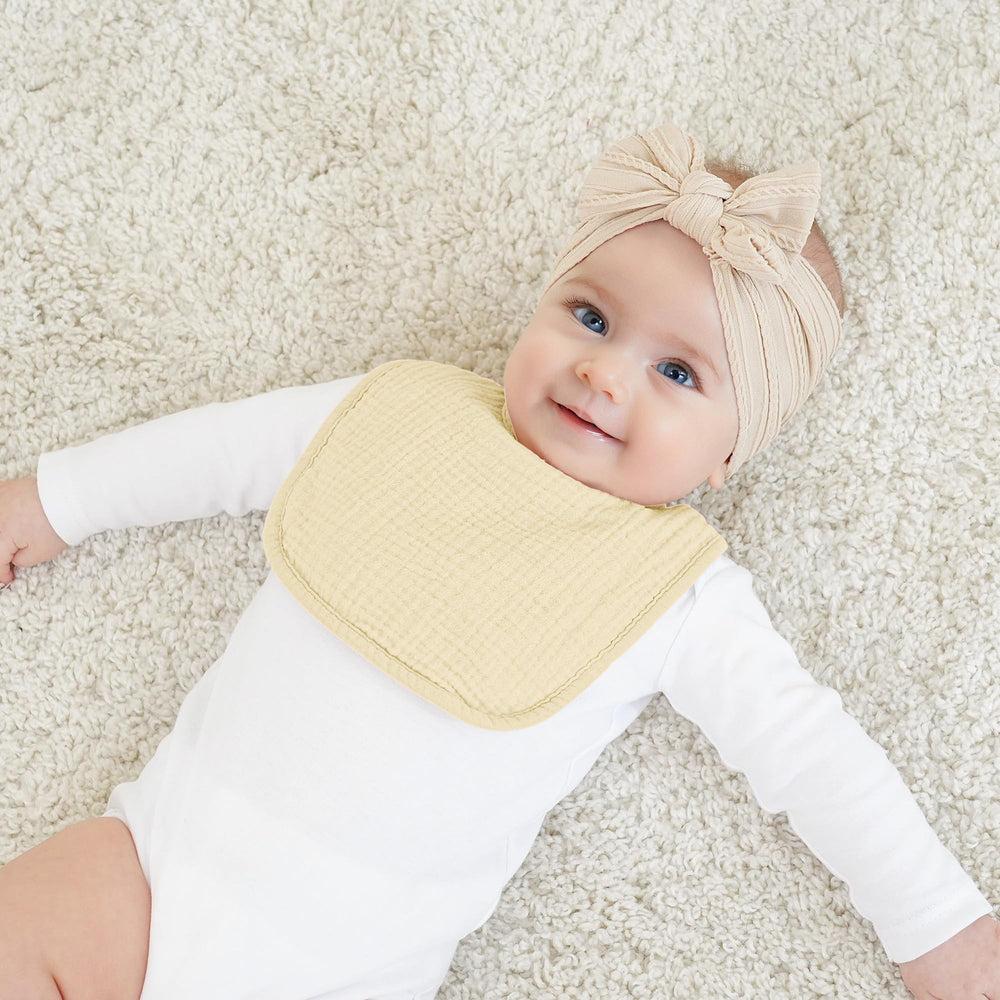 Bearmoss muslin baby bib easy wash care for busy parents