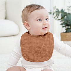 Bearmoss muslin bibs three adjustable sizes fit growing babies