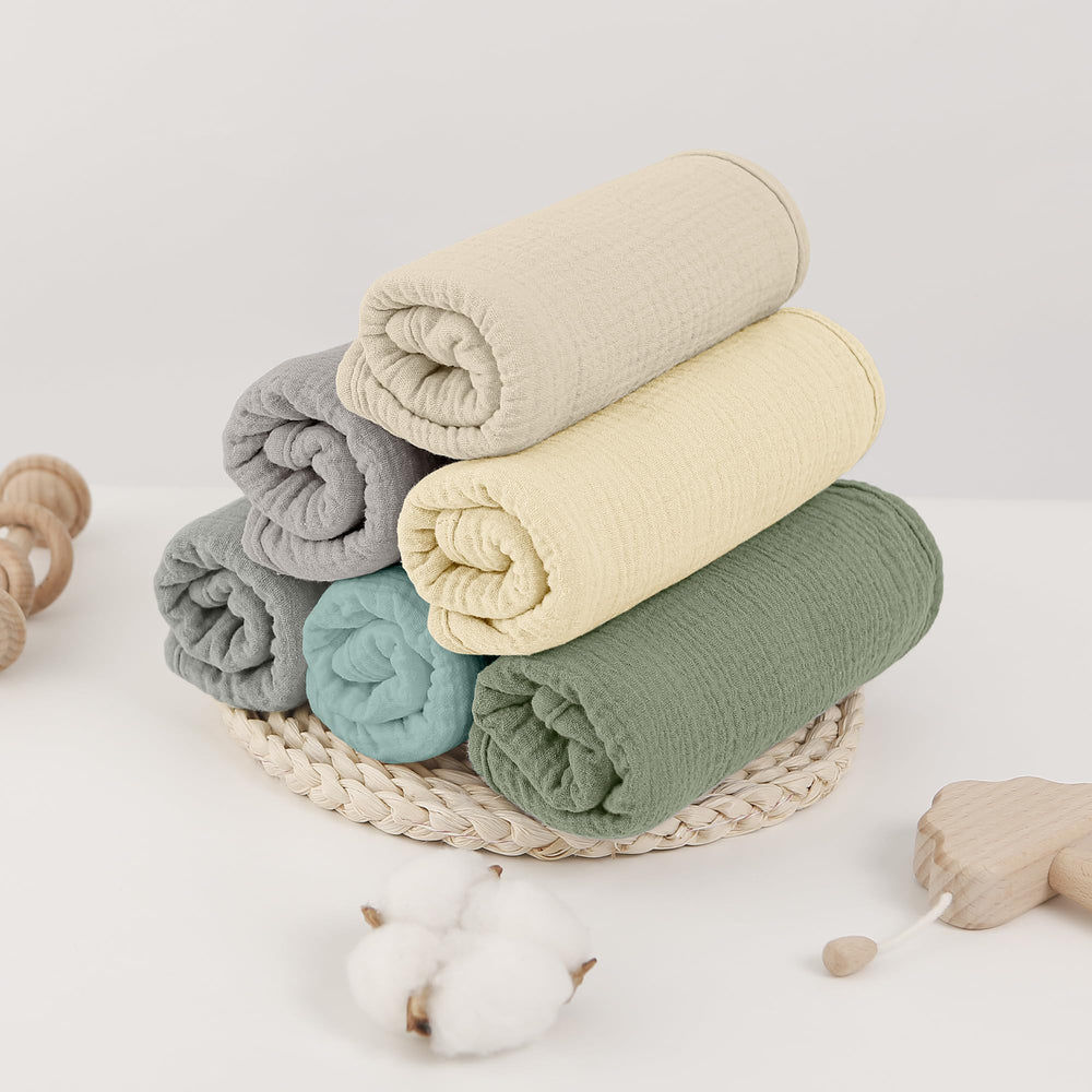 Bearmoss muslin burp cloths travel-friendly design ideal for on-the-go messes