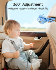 Bearwind brushless motor delivers quiet airflow suitable for sleeping or soothing.