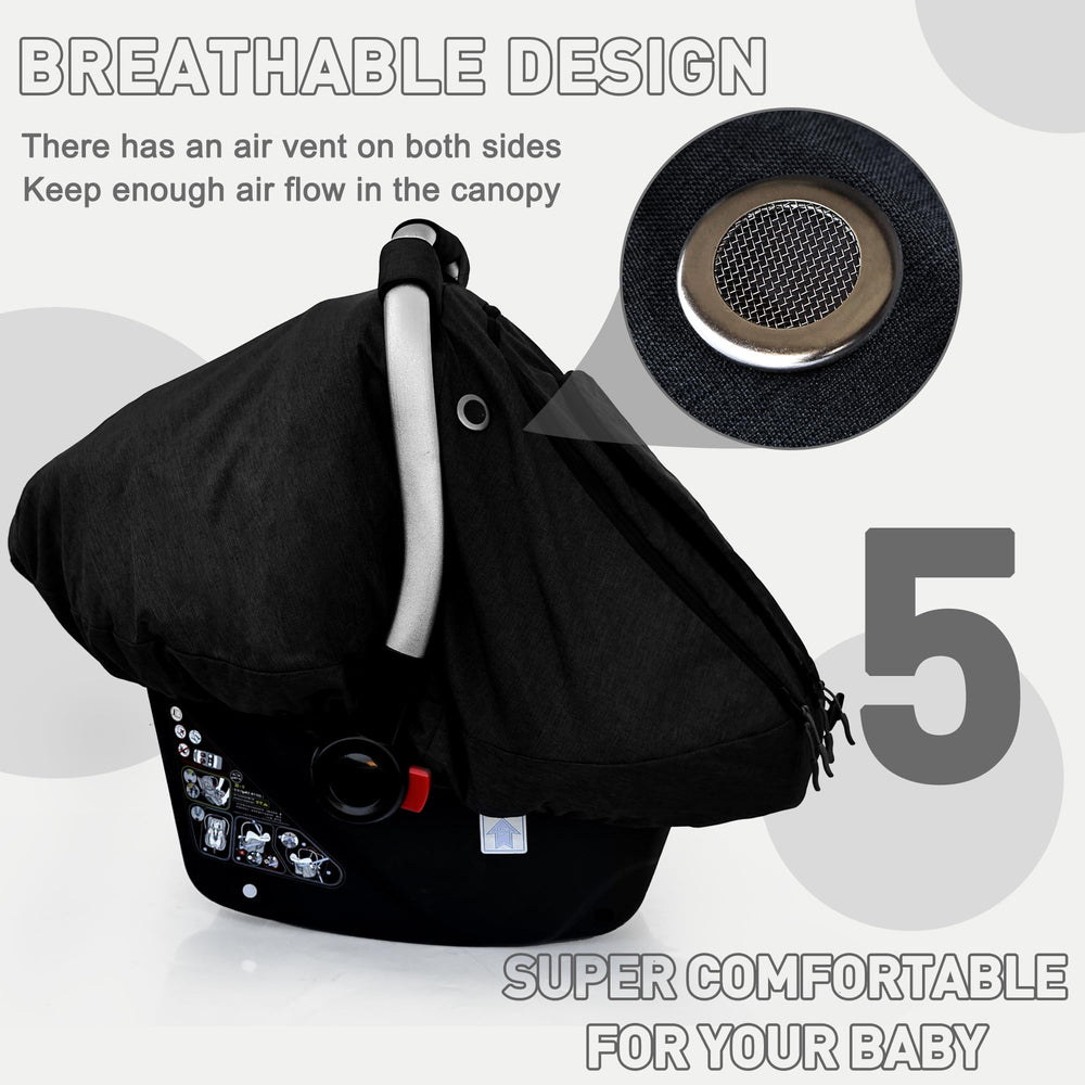 beatoutou baby car seat cover quick installation and removal