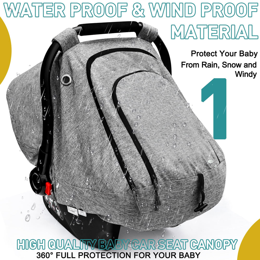 Beatoutou car seat cover shows side air vents for breathable comfort.