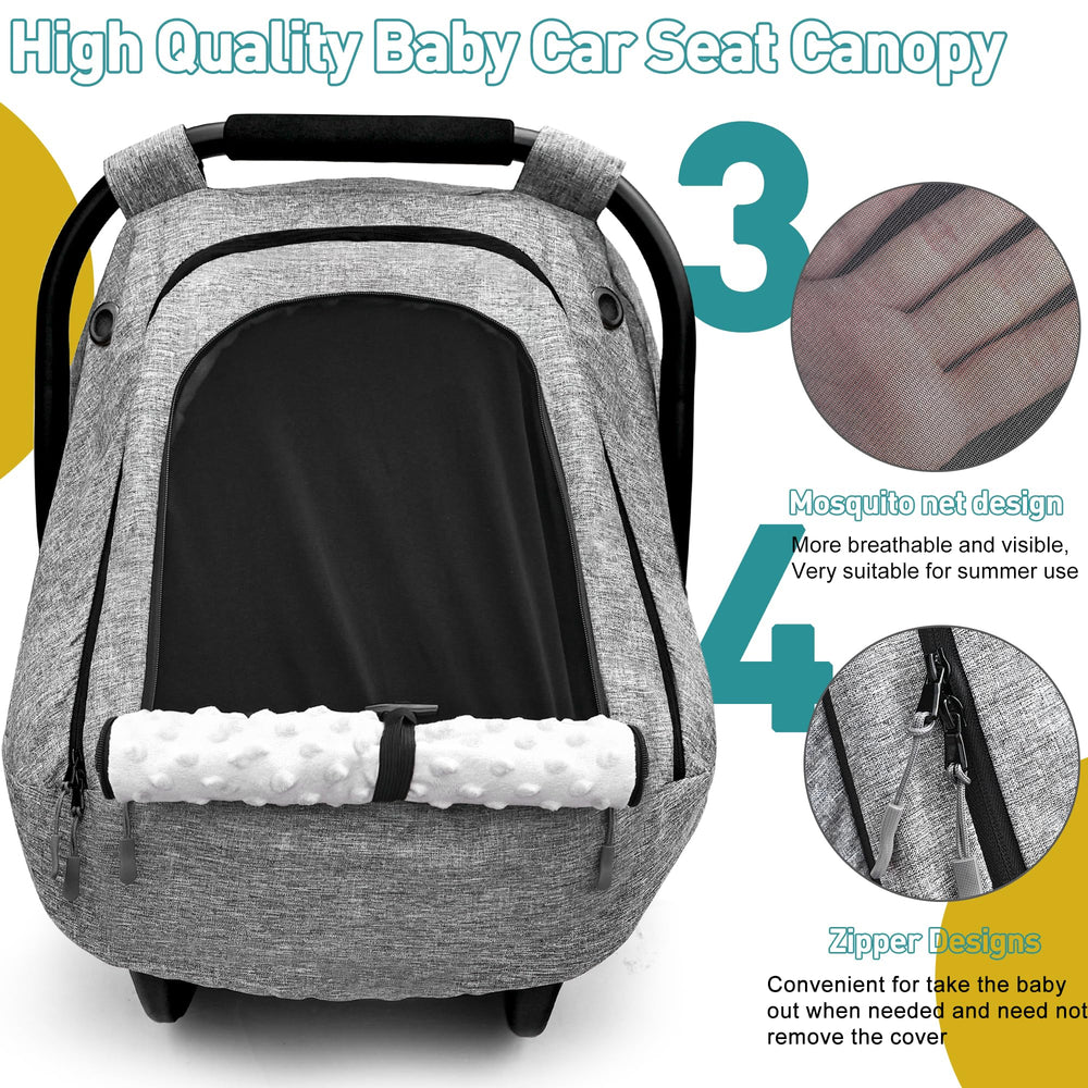 Beatoutou two-layer windows provide protection while letting you check your baby.