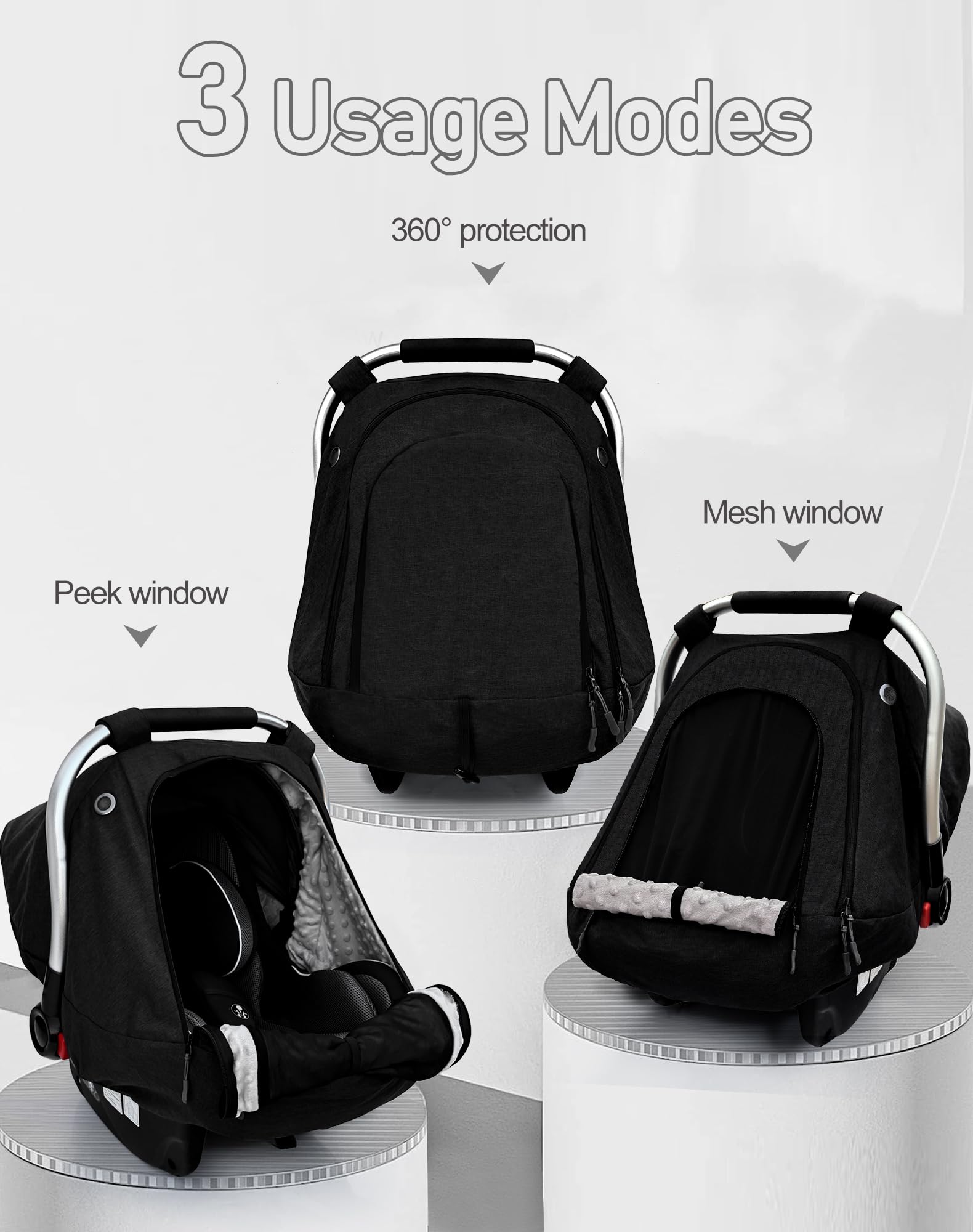 beatoutou compatible with chicco and other carriers for flexibility