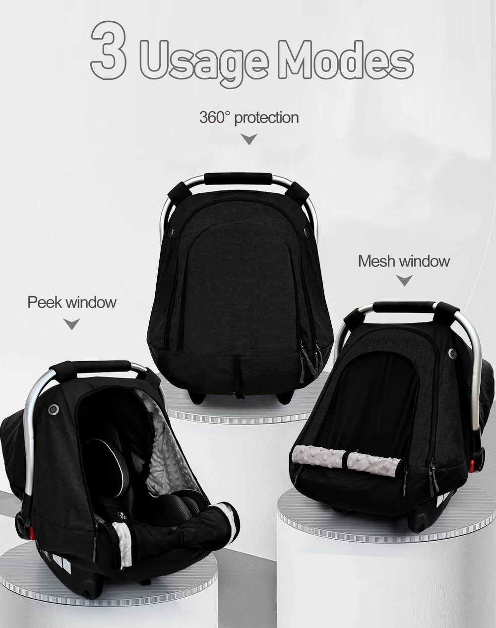 beatoutou compatible with chicco and other carriers for flexibility