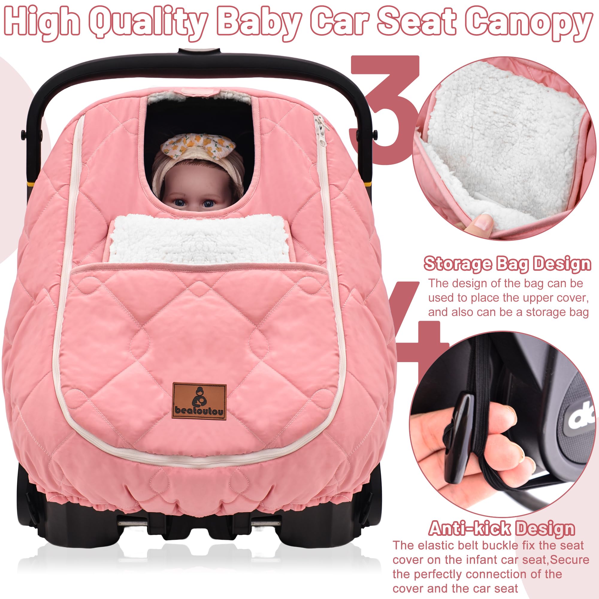 BeatOutou Doona-compatible fit ensures secure attachment to car seats.