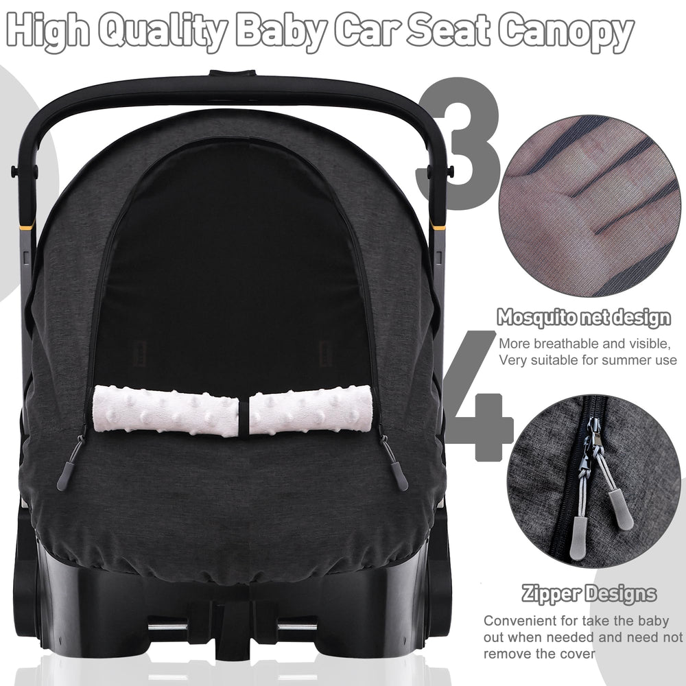 beatoutou inner-minky-dot soft lining keeps baby cozy during naps.