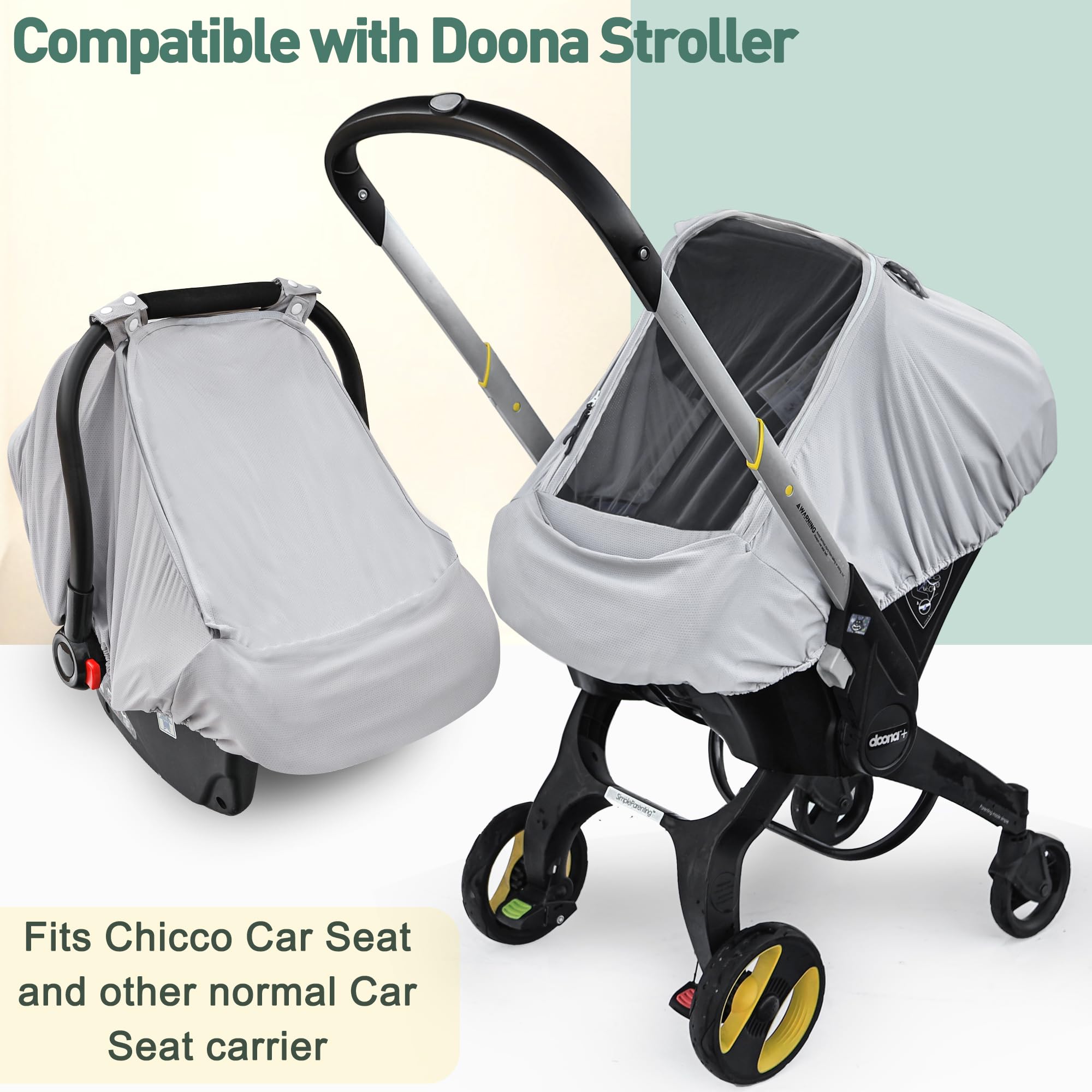 Beatoutou machine-washable baby cover resists stains for daily use.
