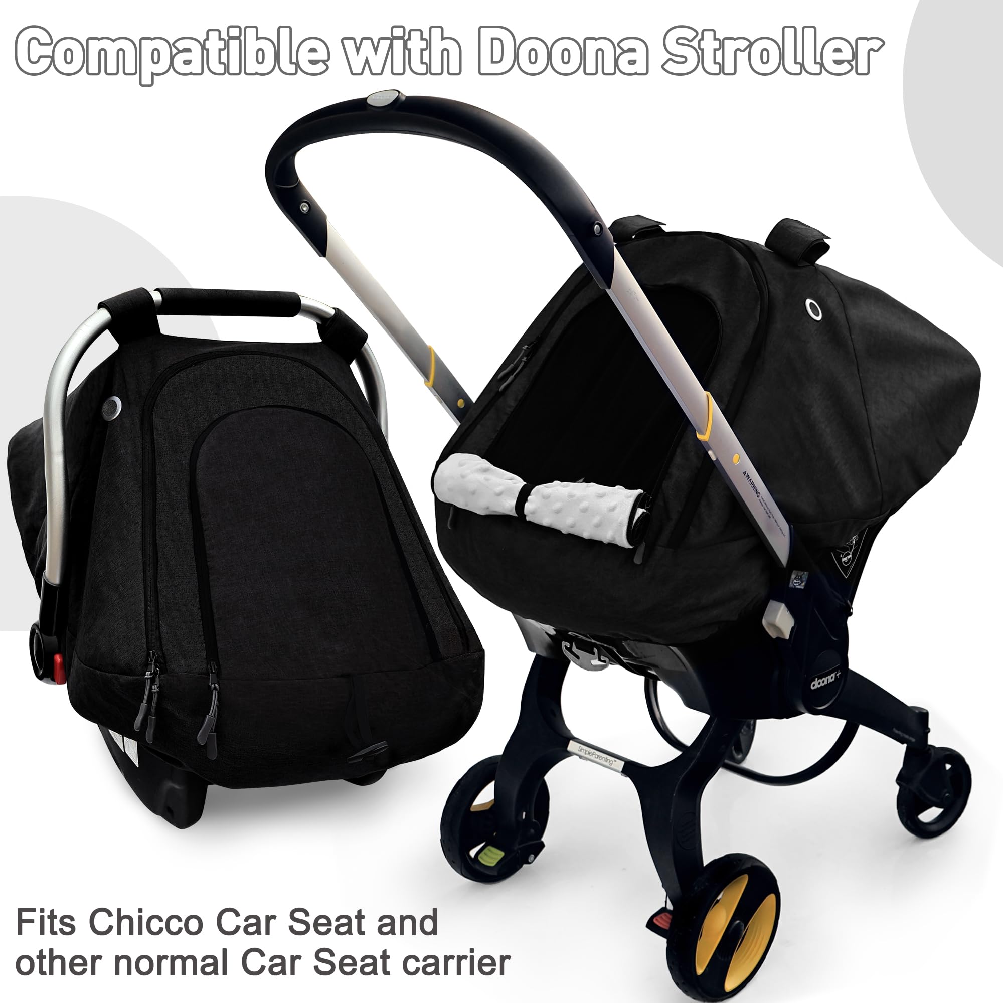 beatoutou windproof canopy shields baby from chilly breeze