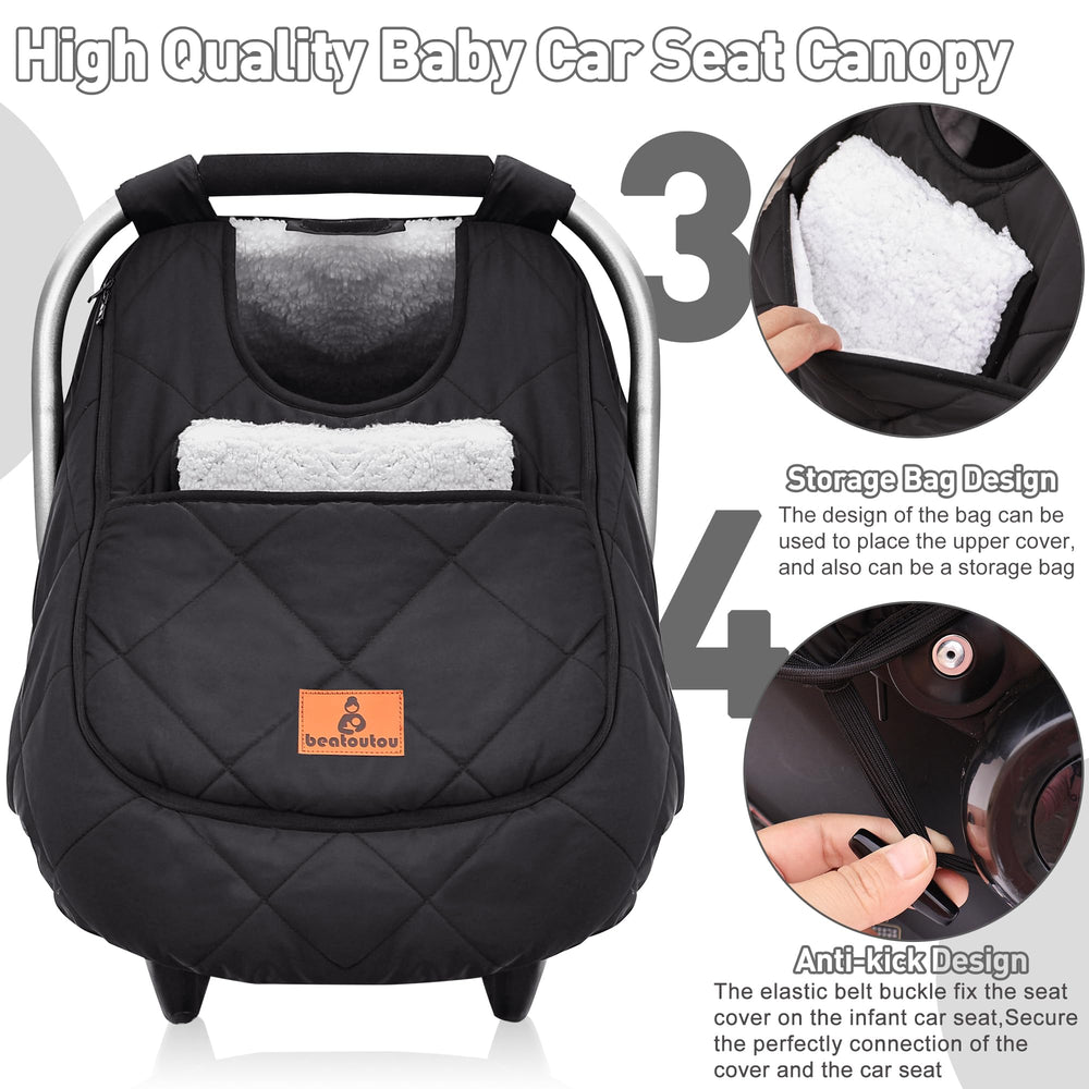 Beatoutou windproof design protecting baby from cold gusts