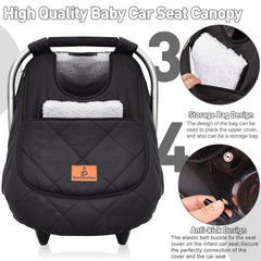 Beatoutou windproof design protecting baby from cold gusts