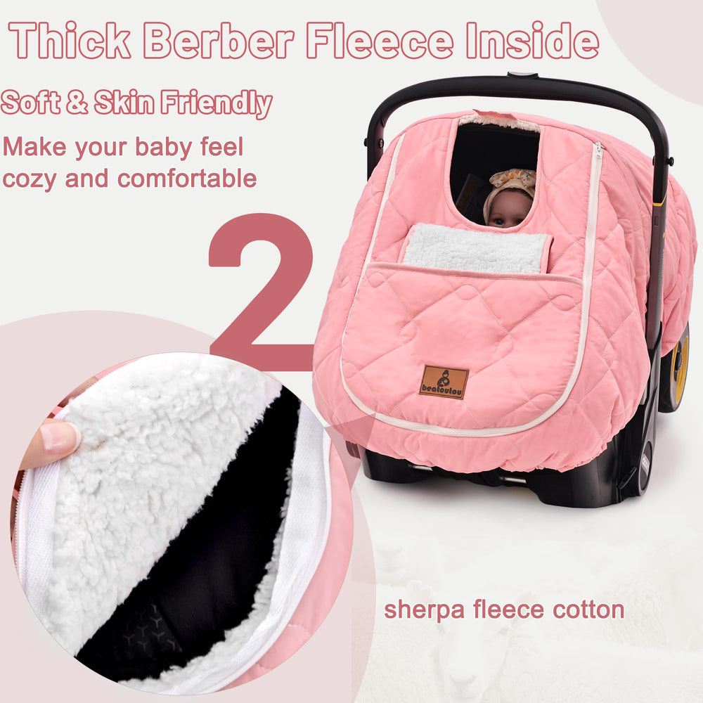 BeatOutou windproof waterproof outer layer shields baby on breezy trips.