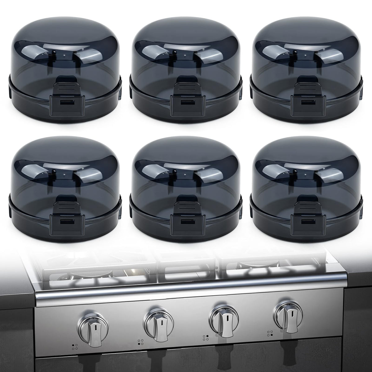 BEATURE 6-pack stove knob safety covers organized for child safety in the kitchen