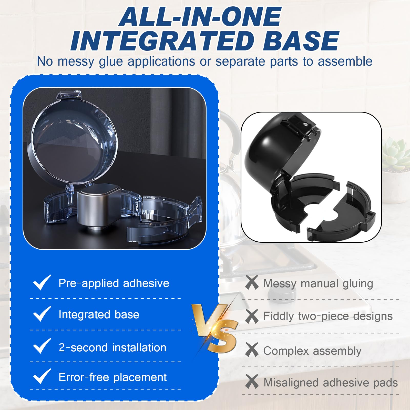 BEATURE semi-clear visibility cover lets knob markings stay visible