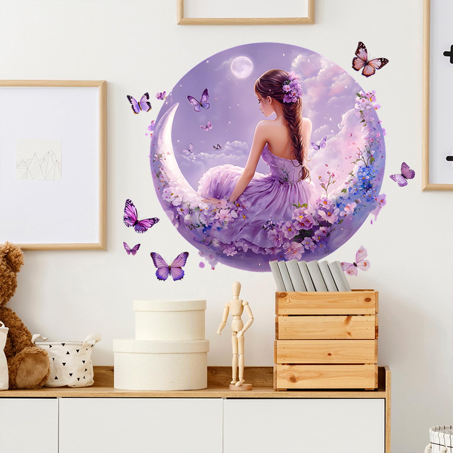 Beautiful Girls Wall Decal peel-and-stick design is easy to reposition.