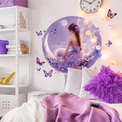Beautiful Girls Wall Decal two-sheets pack for quick DIY wall art.