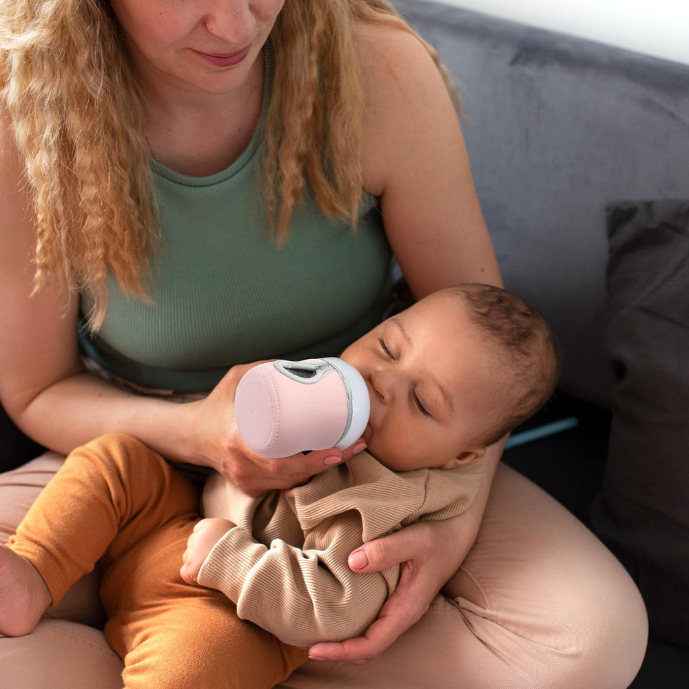 Beautyflier glass bottle sleeve protects delicate bottle and improves grip