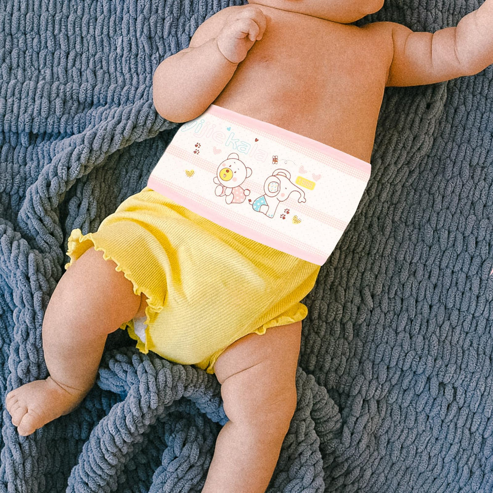 Beavorty HEALLILY belly band with flat edges helps prevent skin irritation while baby sleeps.