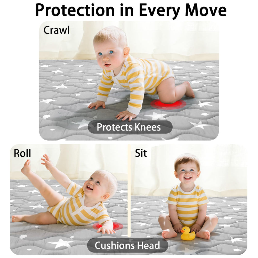 Beavtaens baby play mat sized 50x50 to fit standard playpens.