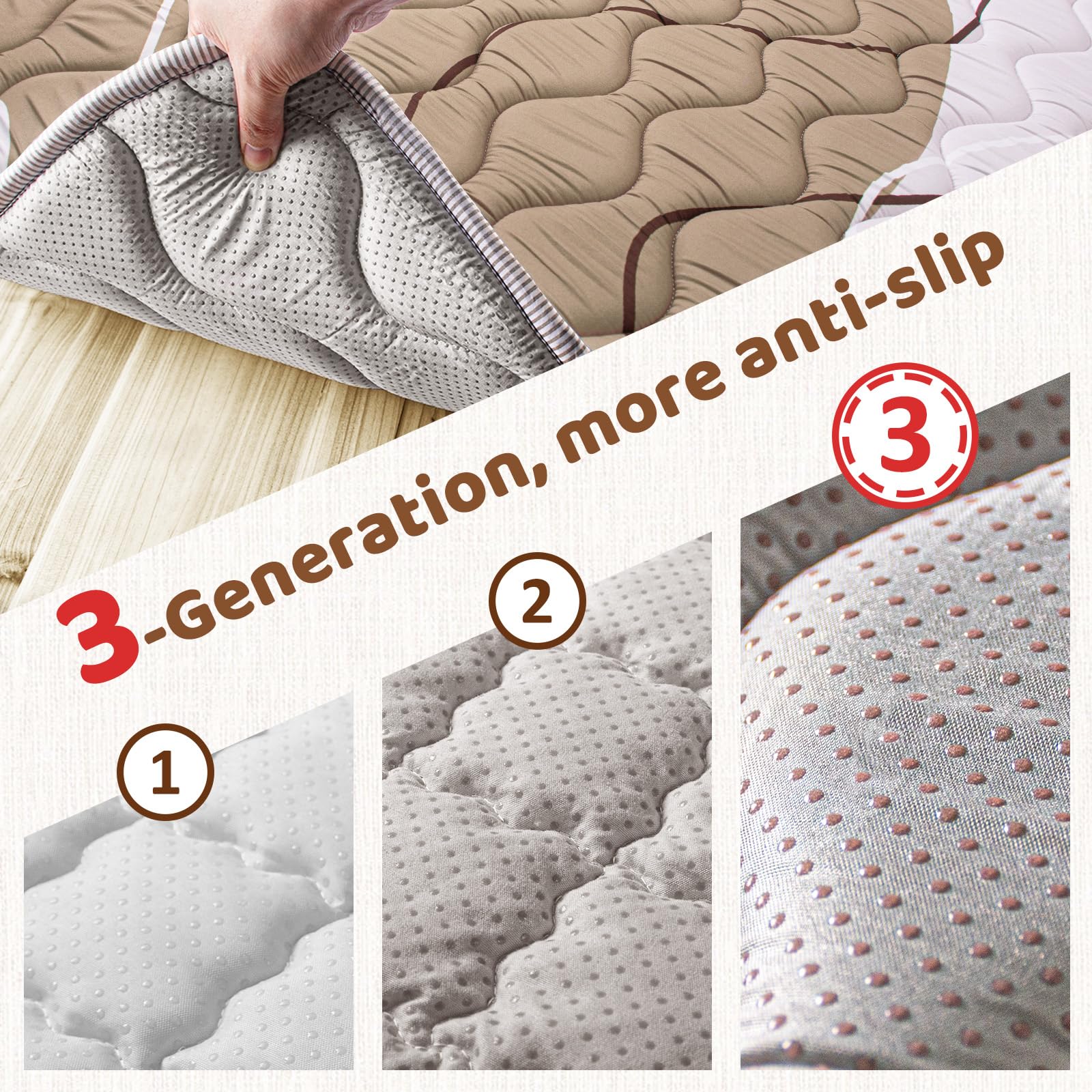 Beavtaens Baby Play Mat folds flat for quick storage after play.