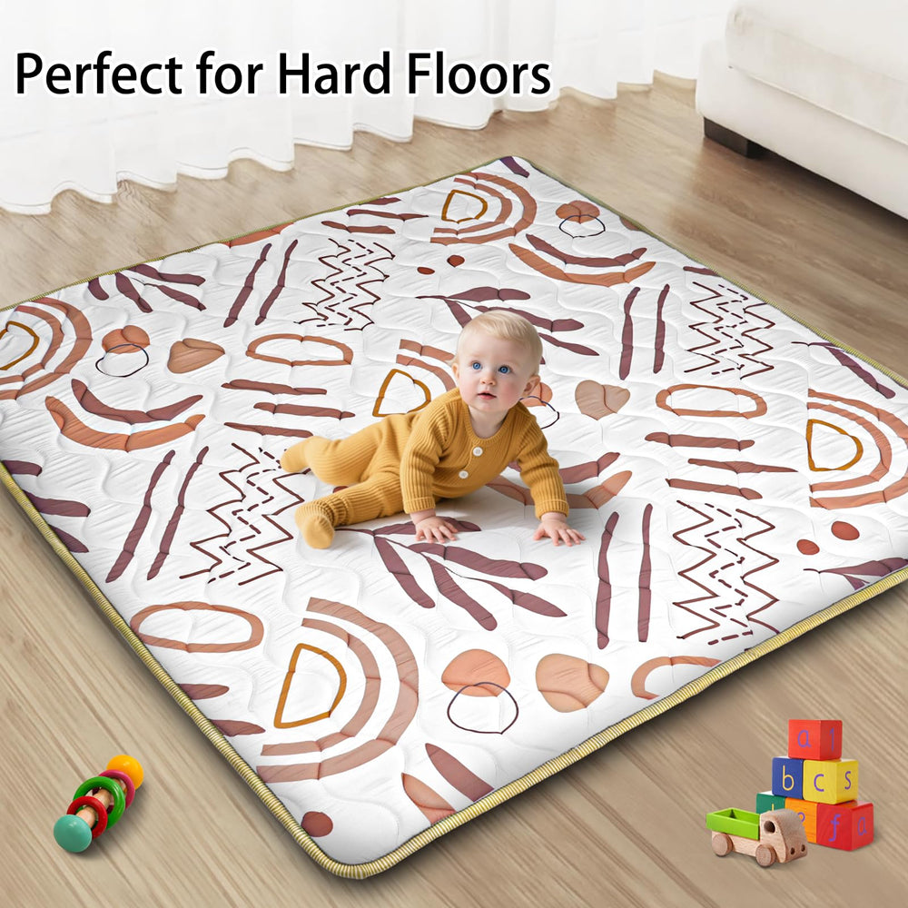 Beavtaens baby play mat 1-inch foam close-up showing soft cushioning.
