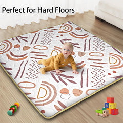 Beavtaens baby play mat 1-inch foam close-up showing soft cushioning.