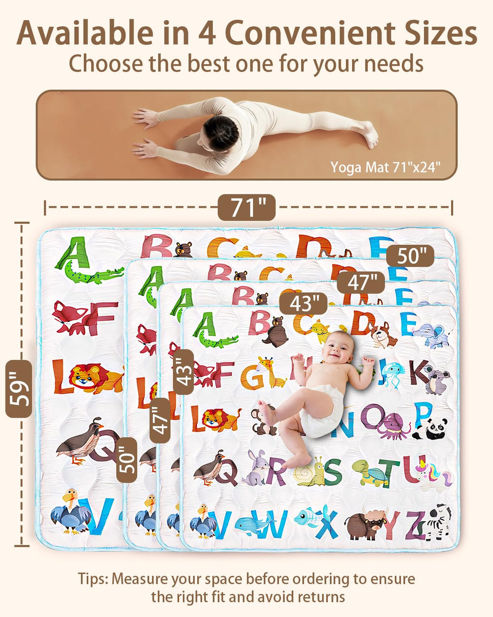Beavtaens play mat suitable for indoor and outdoor play.