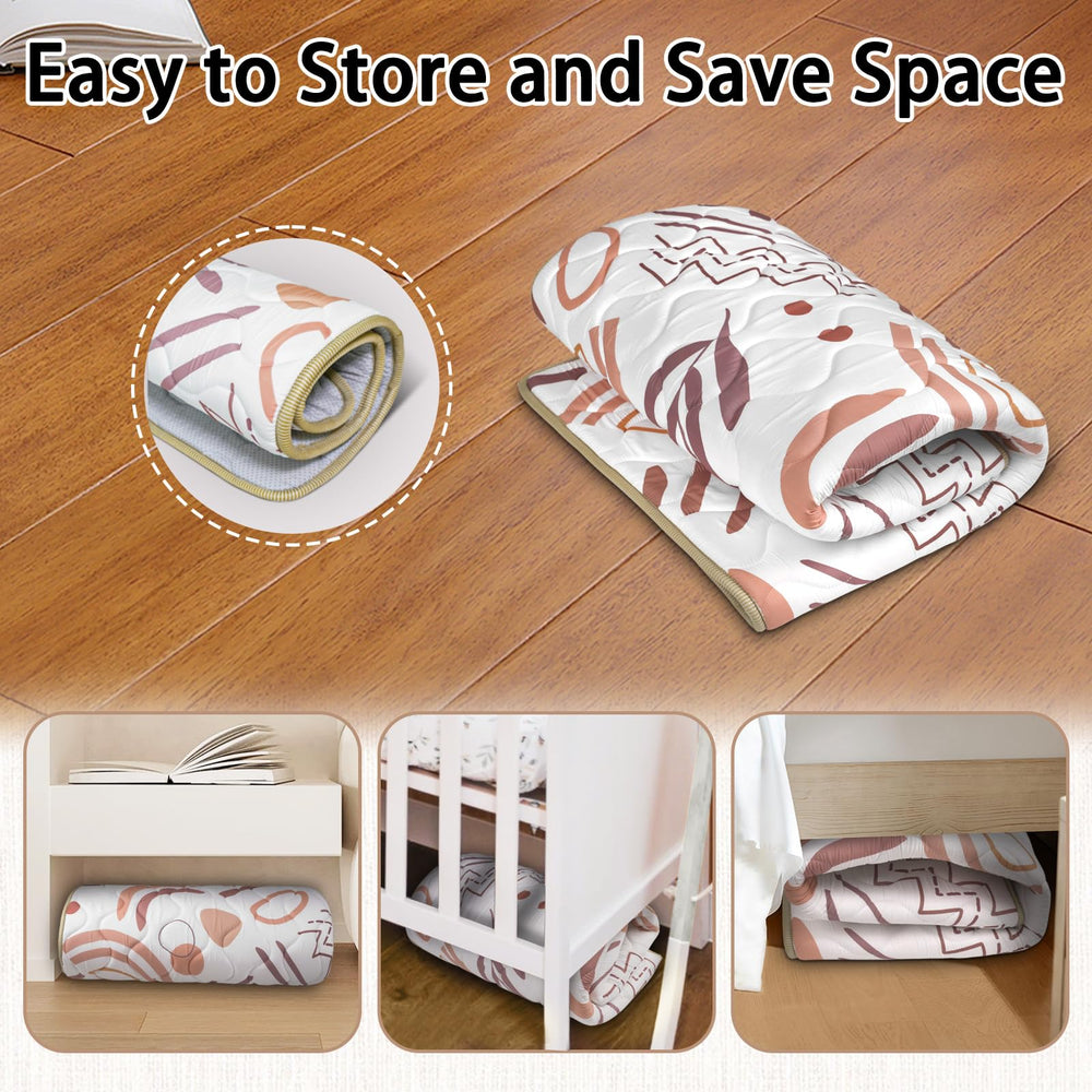 Beavtaens baby play mat machine washable for simple cleaning.