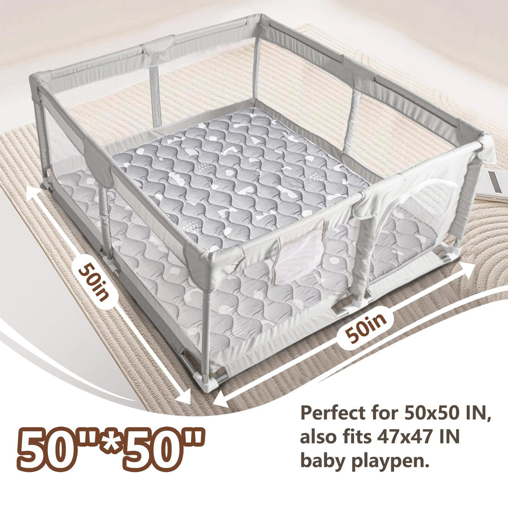 Beavtaens Baby Play Mat non-slip back improves stability on floors