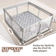 Beavtaens Baby Play Mat non-slip back improves stability on floors