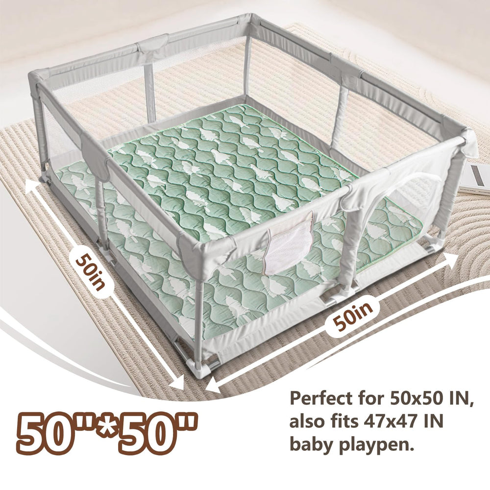 Beavtaens baby play mat rolled shows easy portability for on-the-go playtime.