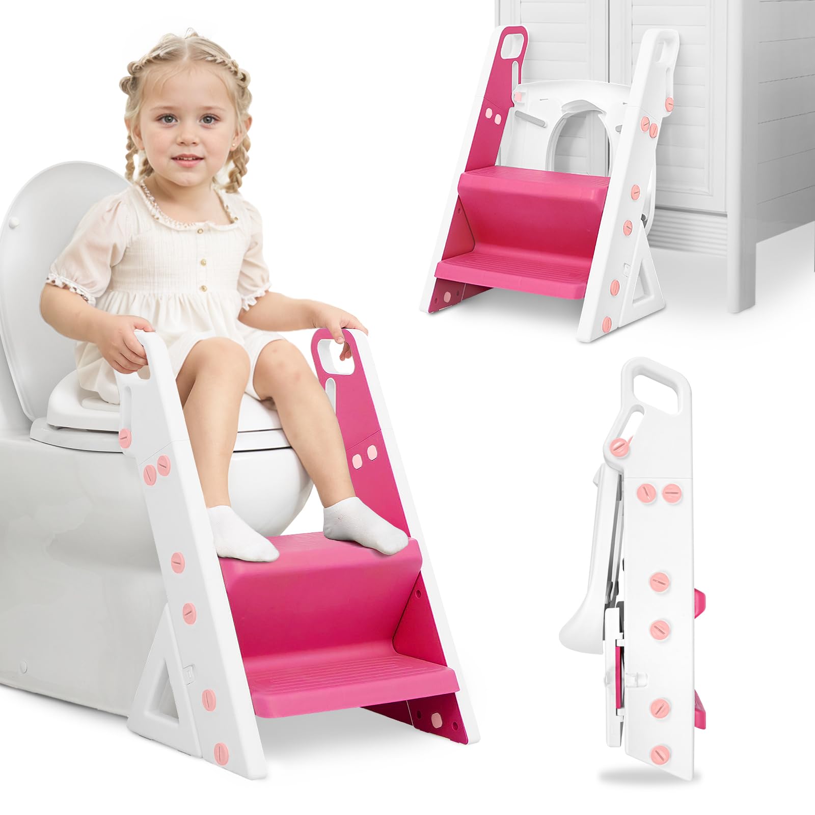 Beavtaens easy storage seat folded for compact bathroom storage