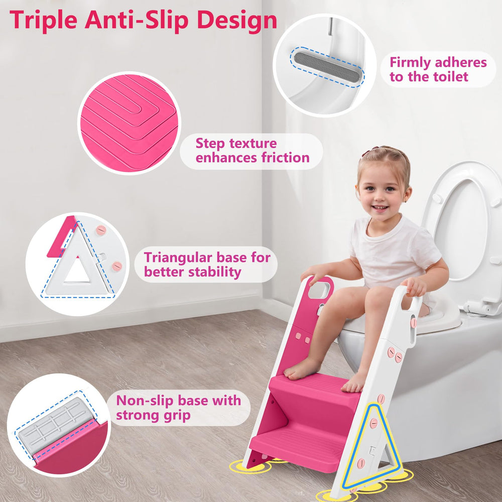 Beavtaens wider steps offer stable footing for toddlers