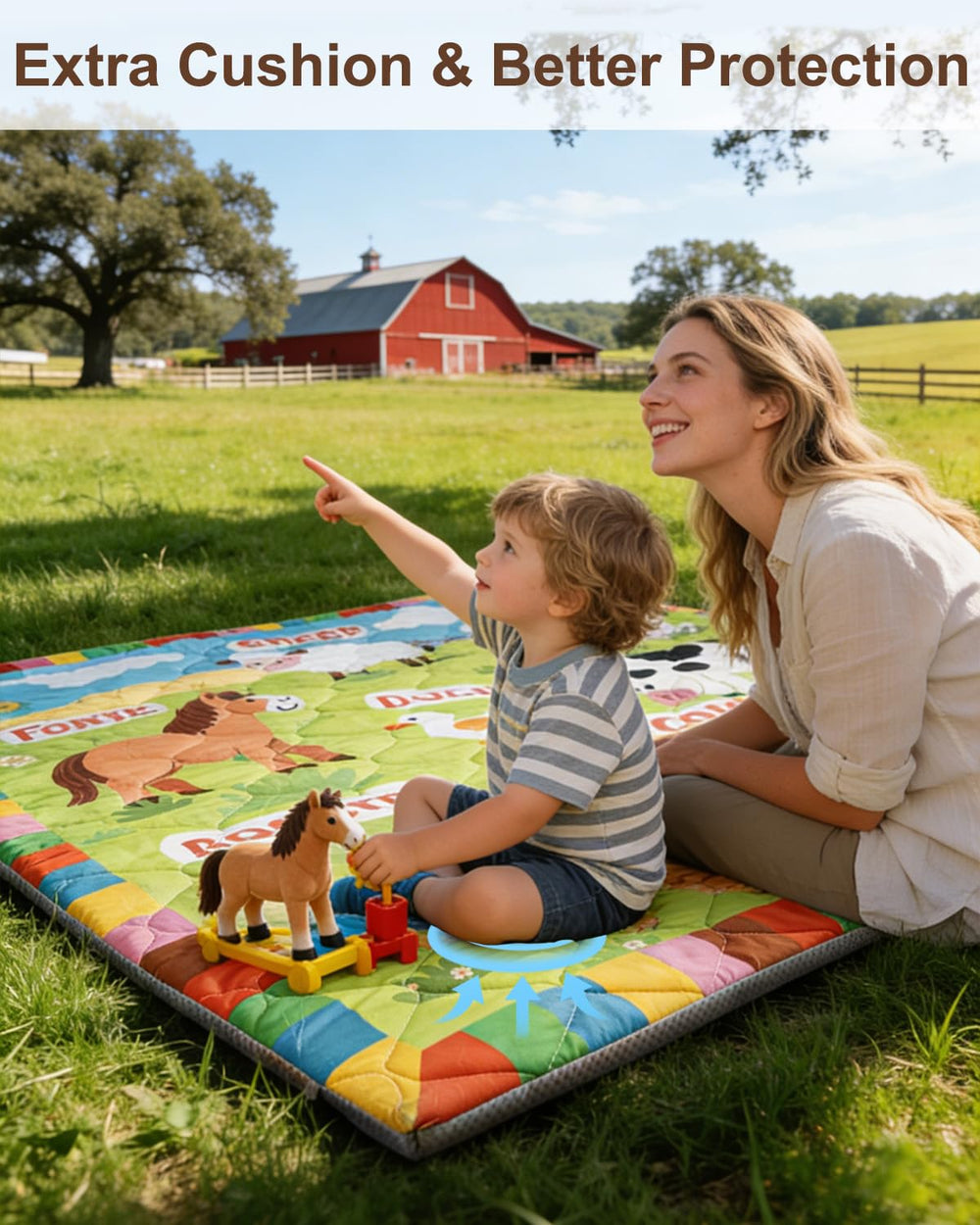 Beavtaens Foam Baby Play Mat foam-core recovers quickly after unpacking