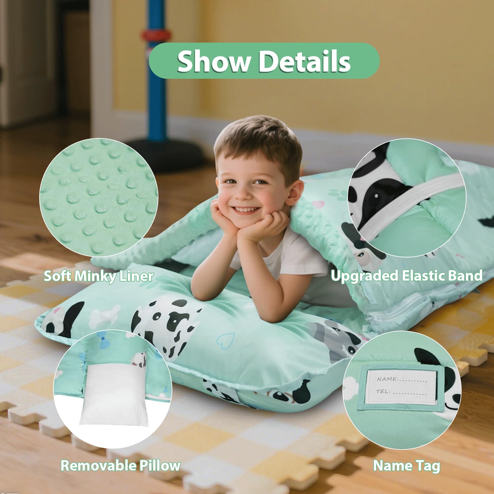 Beavtaens nap mat blanket 42x32 for warm, snuggly comfort at daycare