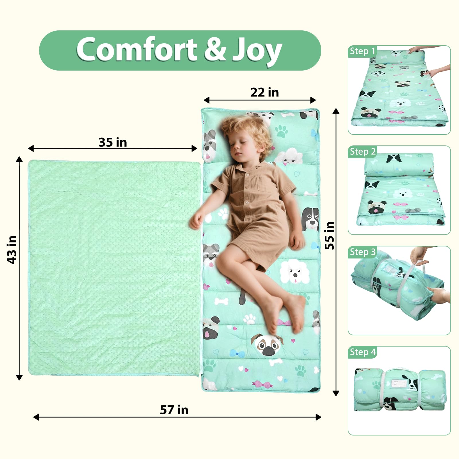 Beavtaens nap mat minky dot fabric closeup adds gentle texture and warmth