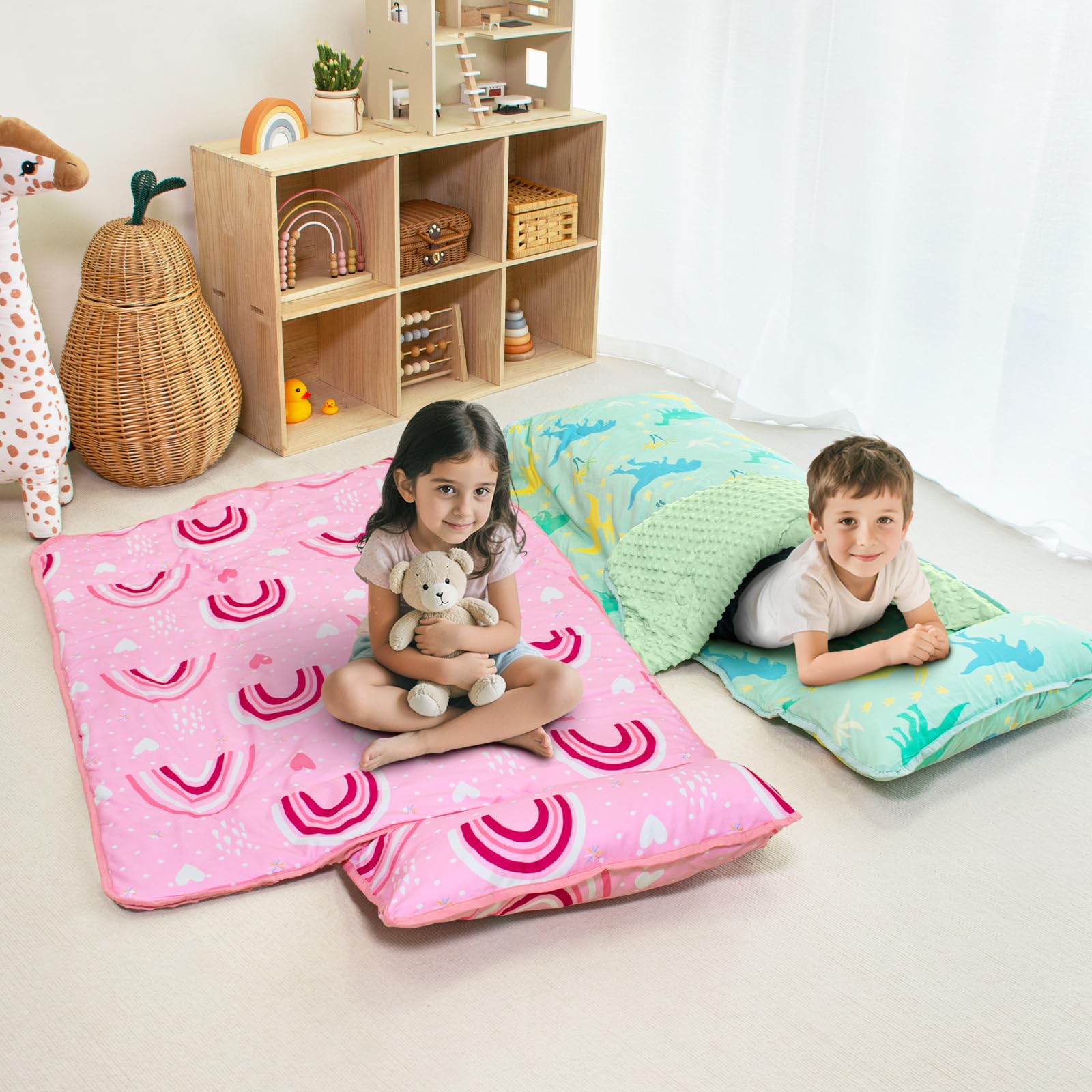 Beavtaens nap mat pillow inside adds nap-time support