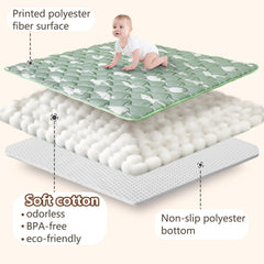 Beavtaens playpen setup 50x50 demonstrates all-in-one secure play area.
