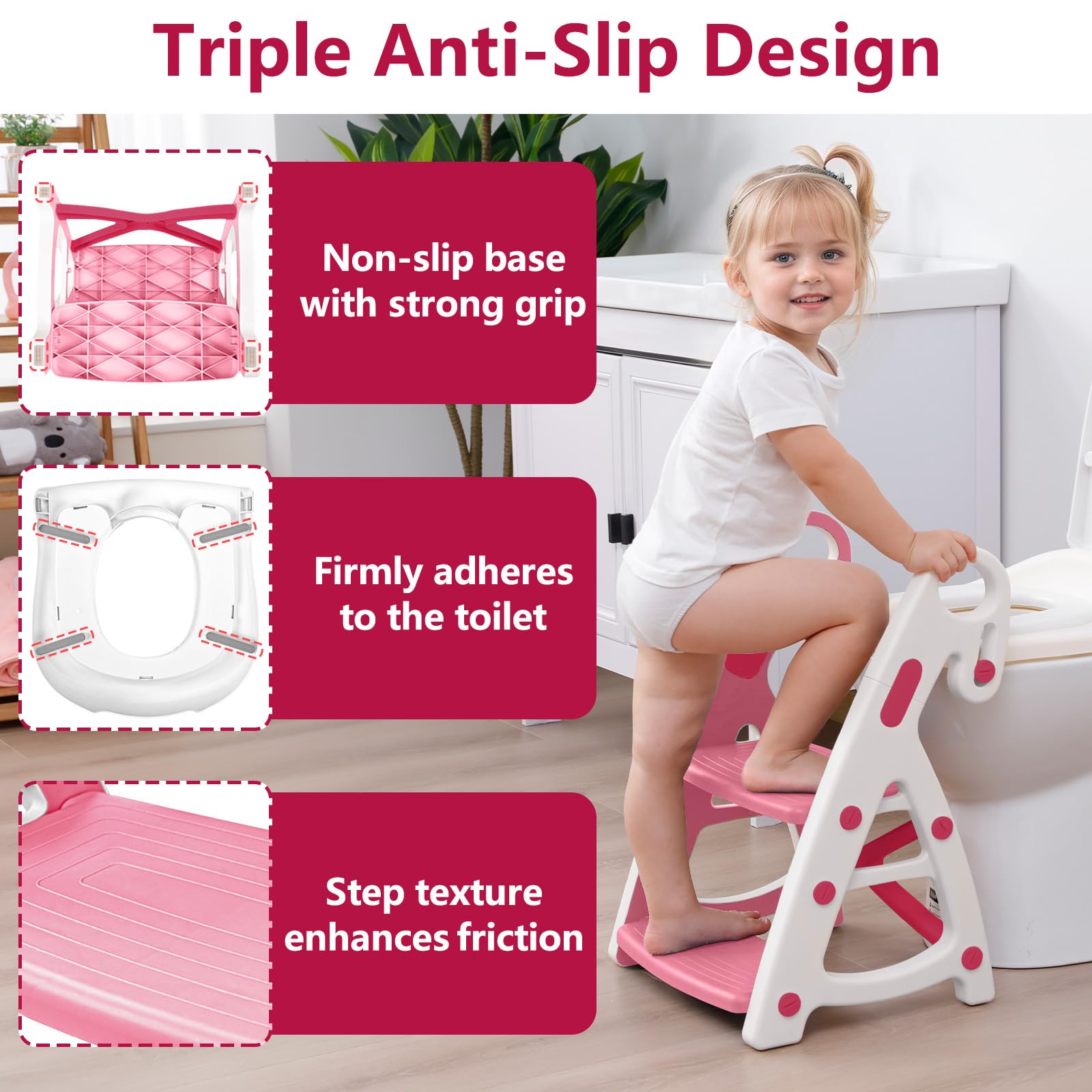 Beavtaens stable triangle structure emphasizes wobble-free support during use.