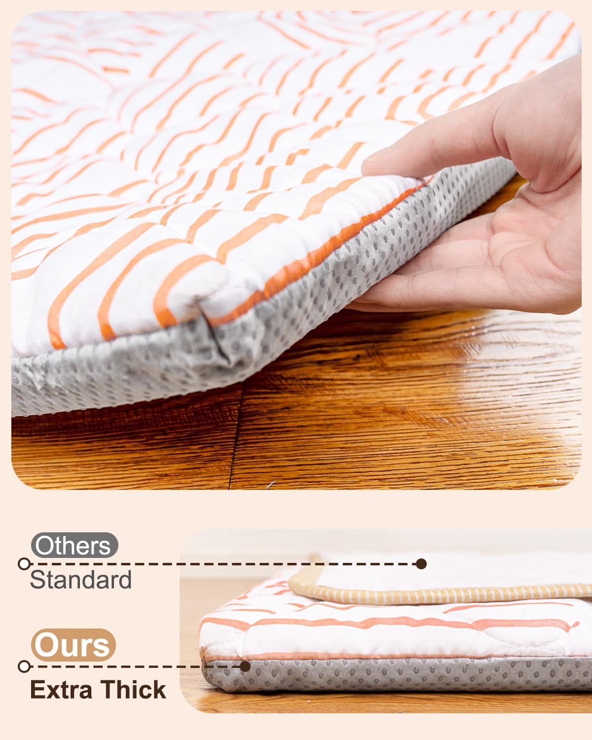 Beavtaens Rainbow Play Mat 50x50 fits standard playpens.
