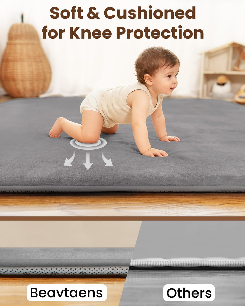 Beavtaens splash-resistant flannel surface demonstrates stain resistance for easy cleanup after messes