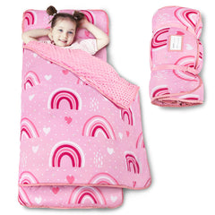Beavtaens rainbow nap mat ready for cozy preschool naps