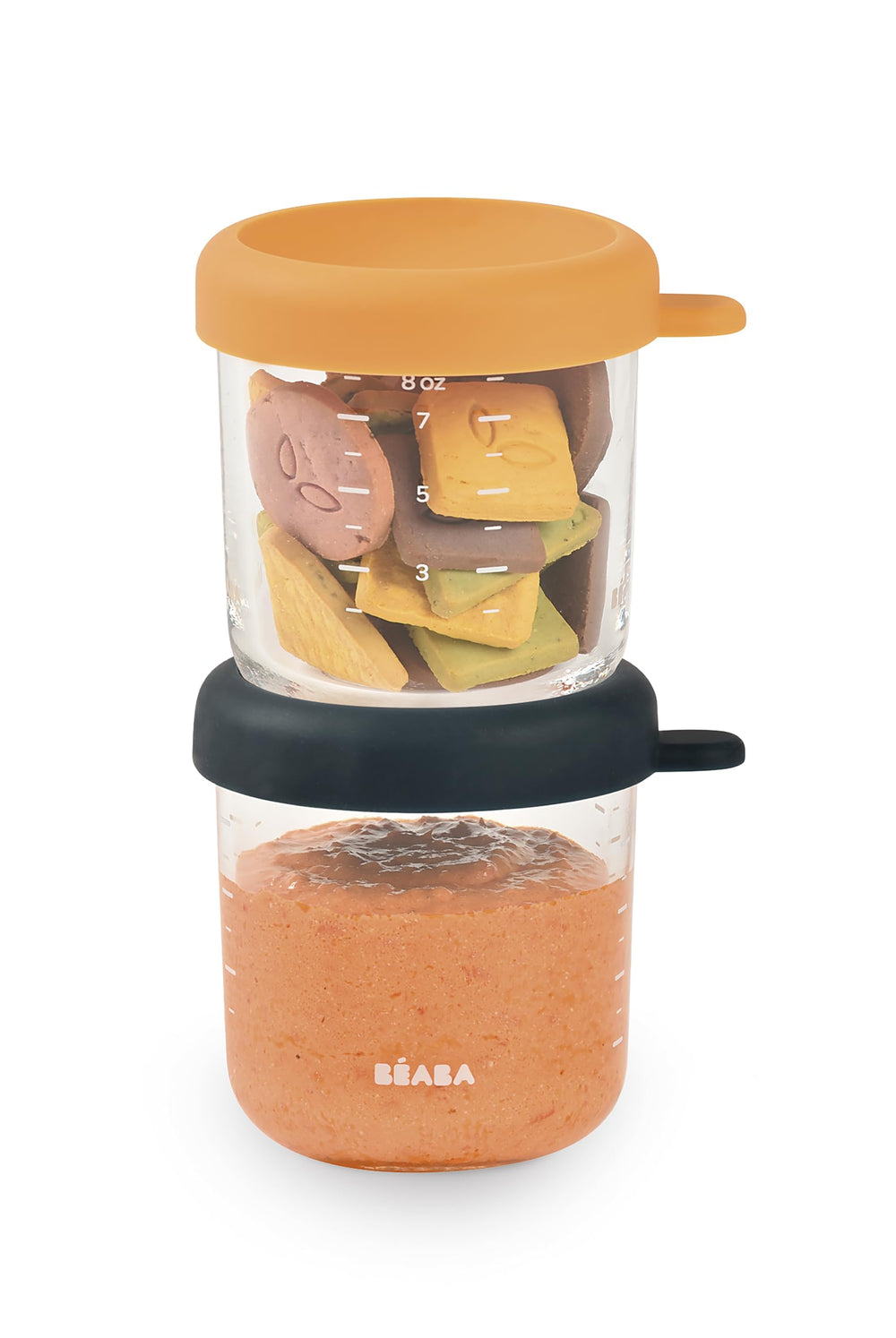 Béaba jars are dishwasher and freezer safe for easy cleanup.