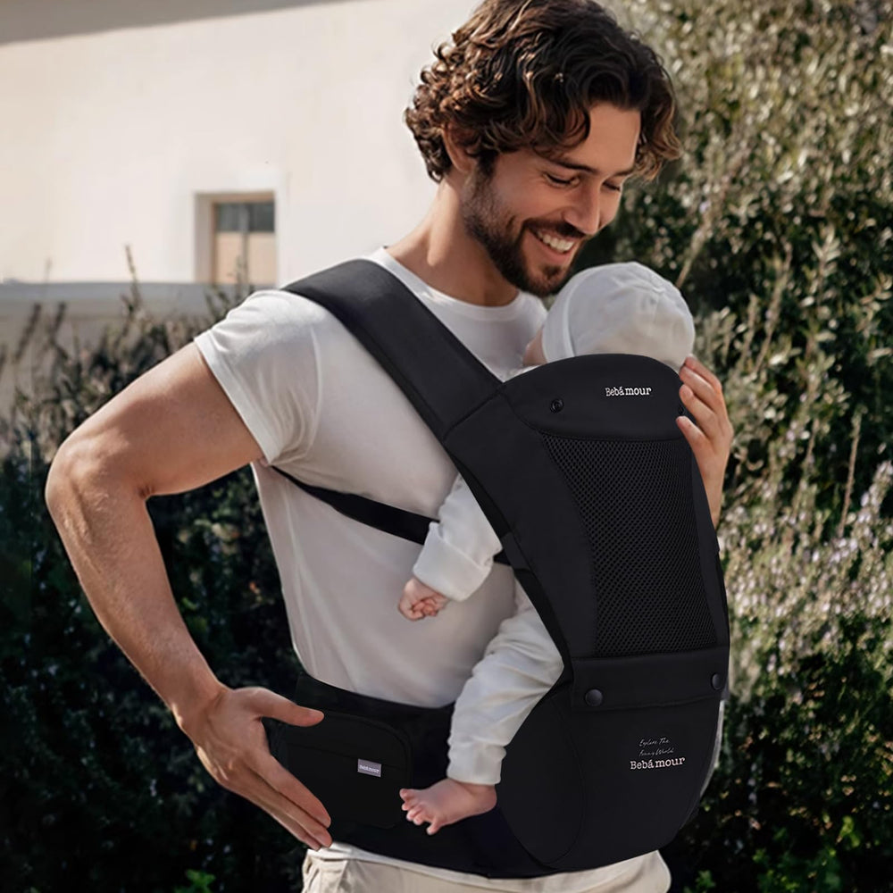 Bebamour-adjustable-waistband-65-118cm demonstrates customizable fit for various body shapes.