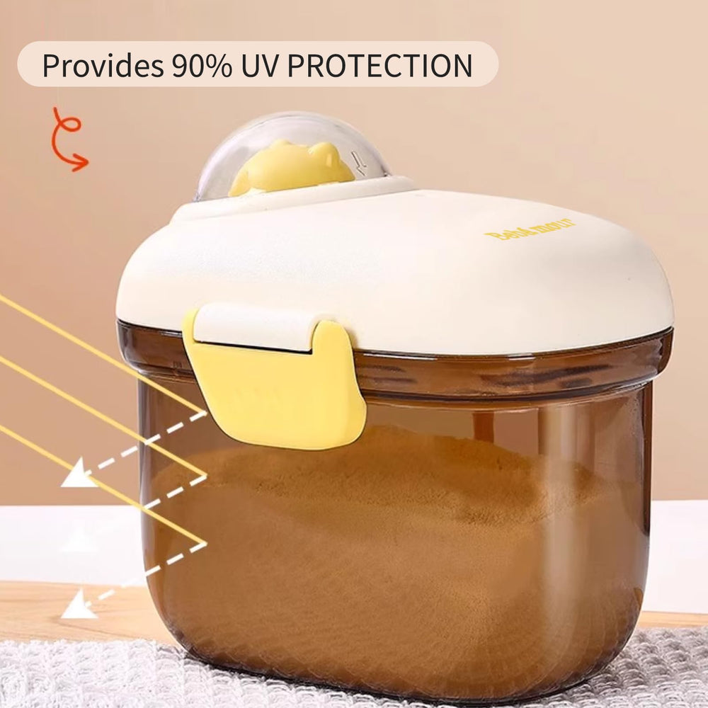 Bebamour flip-lid image highlights quick access on the go.