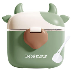 Bebamour Baby Formula Dispenser front view shows compact travel-ready design for on-the-go feeding
