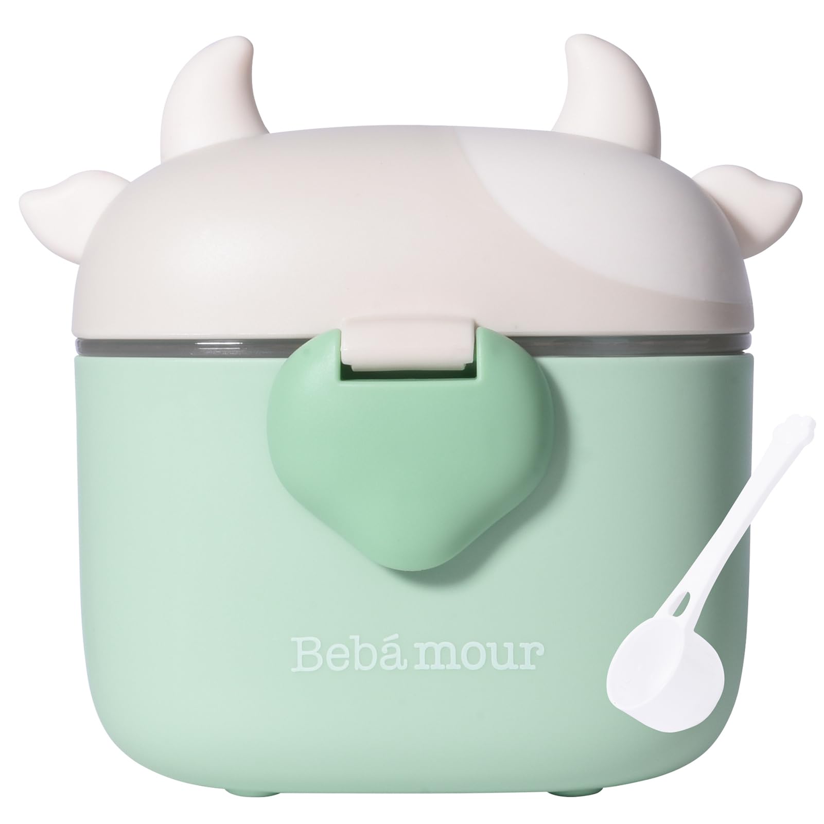 Bebamour baby formula dispenser on the go for travel feeding convenience.