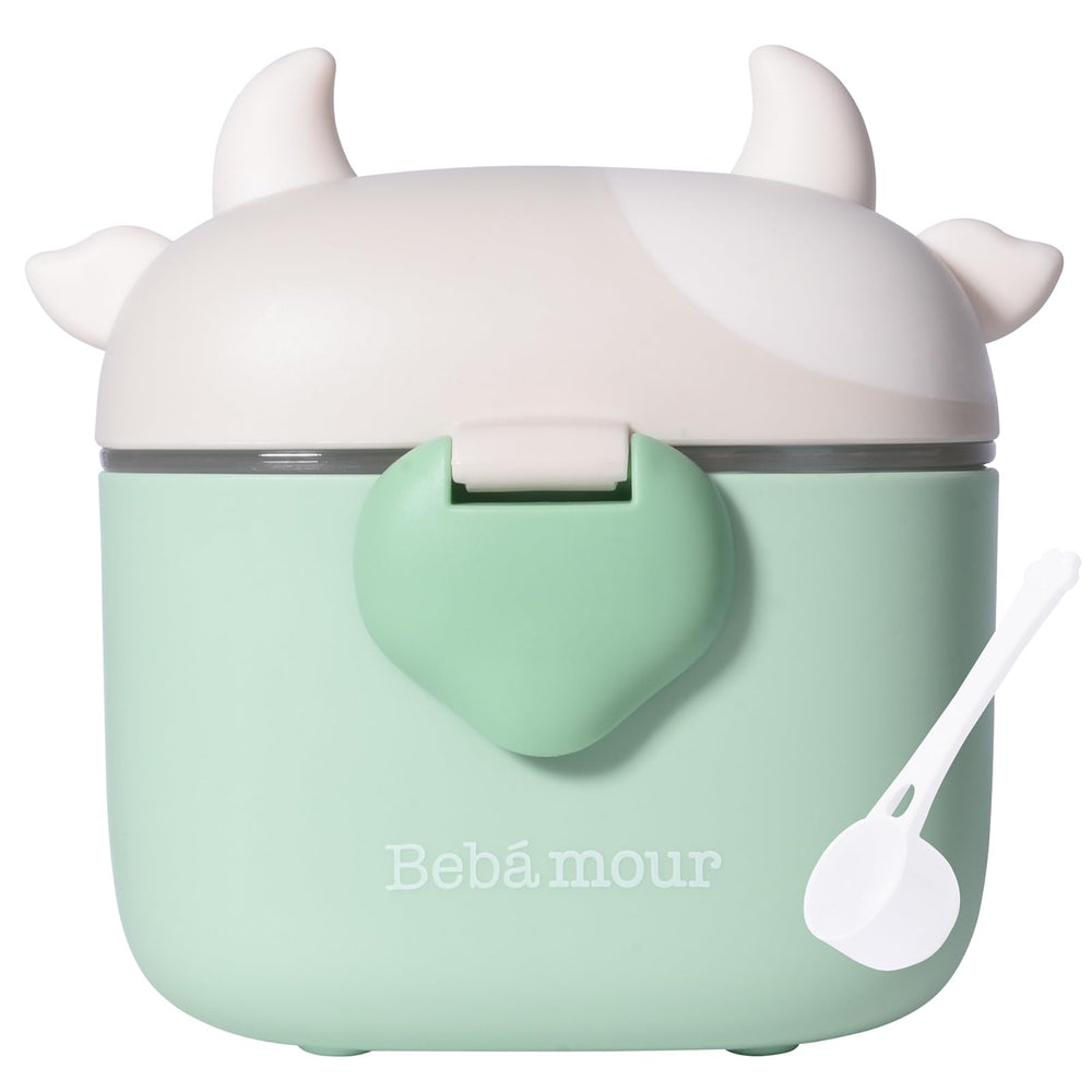 Bebamour baby formula dispenser on the go for travel feeding convenience.