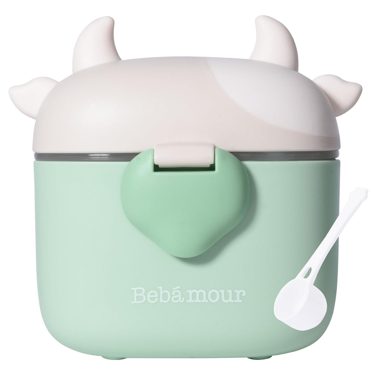 Bebamour baby formula dispenser on the go for travel feeding convenience.