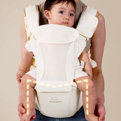 Bebamour carrier breathable-mesh highlights breathable fabric for warm-day wear.